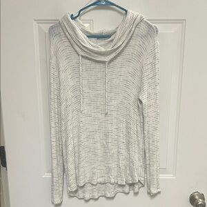 Pink Clover Light Gray Cowl Neck Sweater